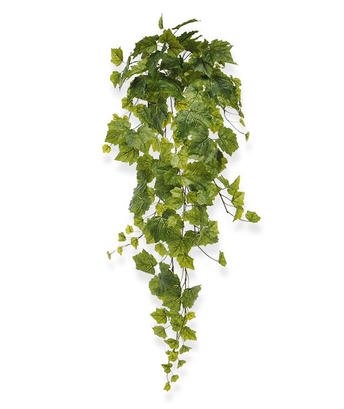 Druivenblad kunsthangplant 90 cm groen